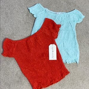 Pack of 2 crop tops // Size S